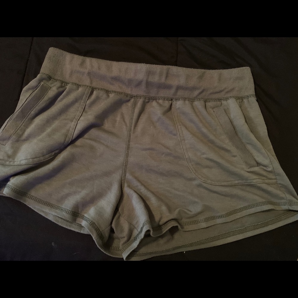soft green shorts